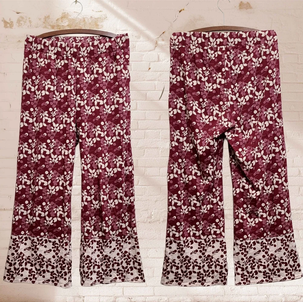 PACT Staycation Floral 3-Piece Lounge Set  In Organic Cotton Size Medium - Picture 5 of 10